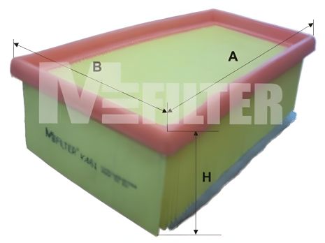 Фільтр повітряний DACIA DUSTER, NISSAN PRIMASTAR, M-FILTER (K461) Фільтр повітряний DACIA DUSTER, NISSAN PRIMASTAR, M-FILTER (K461)