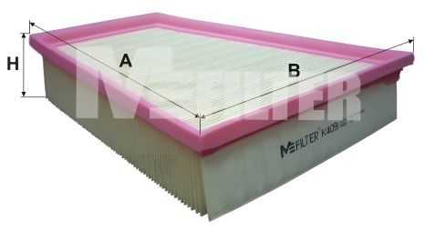 Повітряний фільтр SEAT IBIZA, VW FOX, SKODA RAPID, M-FILTER (K409) Повітряний фільтр SEAT IBIZA, VW FOX, SKODA RAPID, M-FILTER (K409)