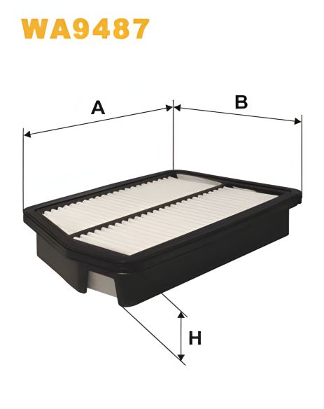 Повітряний фільтр CHEVROLET REZZO, DAEWOO REZZO, WIX FILTERS (WA9487)