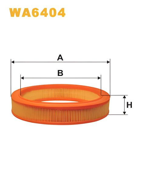 Фильтр воздушный для FORD SIERRA, WIX FILTERS (WA6404)