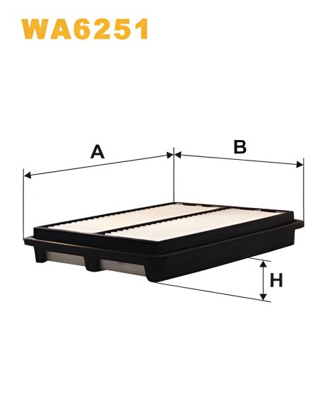 Повітряний фільтр WIX FILTERS (WA6251) CHEVROLET NUBIRA, DAEWOO NUBIRA Повітряний фільтр WIX FILTERS (WA6251) CHEVROLET NUBIRA, DAEWOO NUBIRA