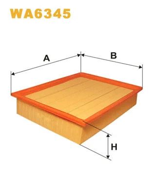 Фильтр воздушный HYUNDAI PORTER, MERCEDES-BENZ V-CLASS, WIX FILTERS (WA6345)