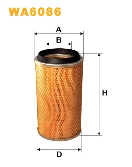 Повітряний фільтр VW LT, WIX FILTERS (WA6086) Повітряний фільтр VW LT, WIX FILTERS (WA6086)