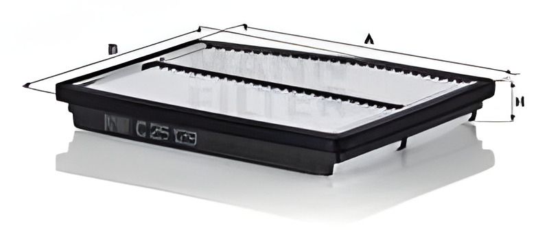 Повітряний фільтр HYUNDAI SANTA FE, KIA SORENTO, MANN (C25129) Повітряний фільтр HYUNDAI SANTA FE, KIA SORENTO, MANN (C25129)