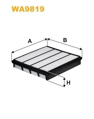 Фильтр воздушный LEXUS LX, TOYOTA LAND CRUISER, WIX FILTERS (WA9819)