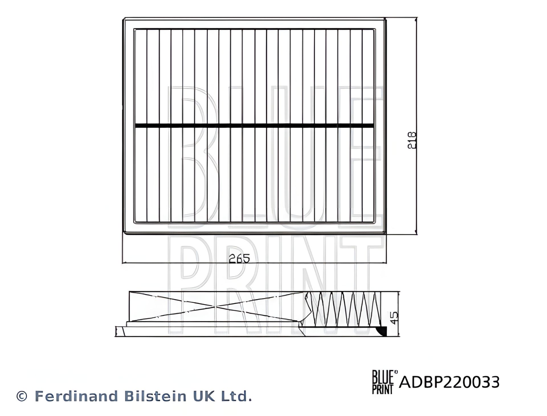 Повітряний фільтр BMW i8, BLUE PRINT (ADBP220034) Повітряний фільтр BMW i8, BLUE PRINT (ADBP220034)