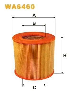 Фільтр повітряний MAZDA 626, WIX FILTERS (WA6460)