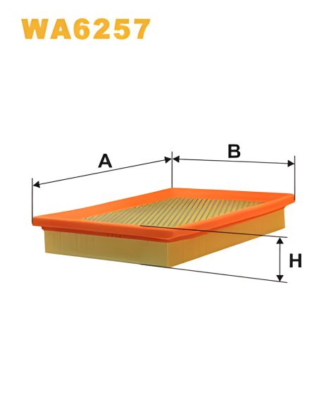 Повітряний фільтр FIAT FIORINO, ALFA ROMEO, WIX FILTERS (WA6257)
