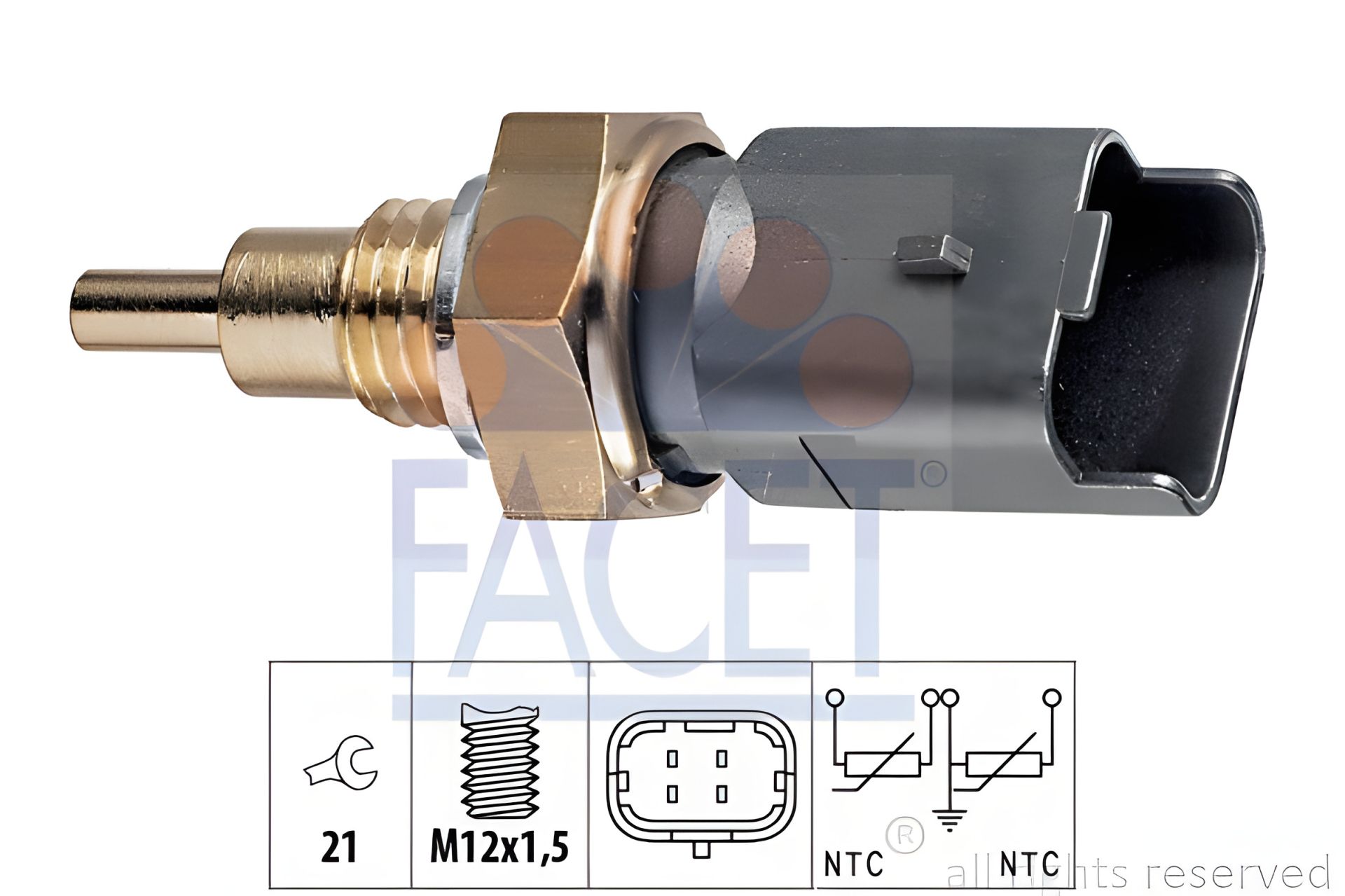 Датчик температури LANCIA THESIS, ALFA ROMEO, FIAT MULTIPLA, FACET (73286) Датчик температури LANCIA THESIS, ALFA ROMEO, FIAT MULTIPLA, FACET (73286)