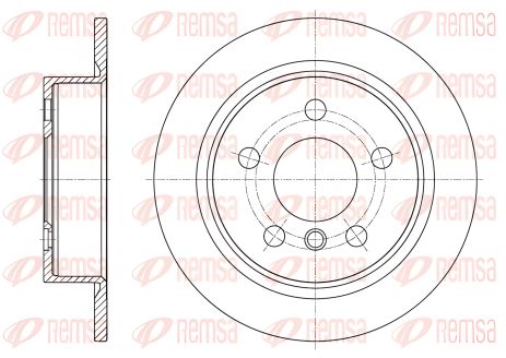 Гальмівний диск для MINI MINI, REMSA (6161800)