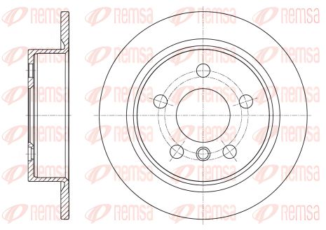 Гальмівний диск для MINI MINI, REMSA (6161800)