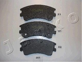 Комплект гальмівних колодок MAZDA 6, JAPKO (50307)