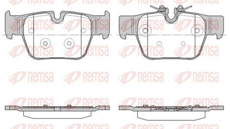 Комплект тормозных колодок BMW 1, BMW 2, BMW X2, REMSA (186800)
