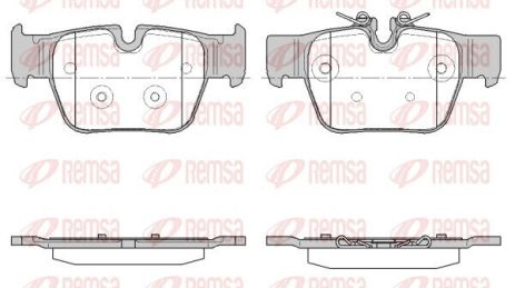 Комплект тормозных колодок BMW 1, BMW 2, BMW X2, REMSA (186800)