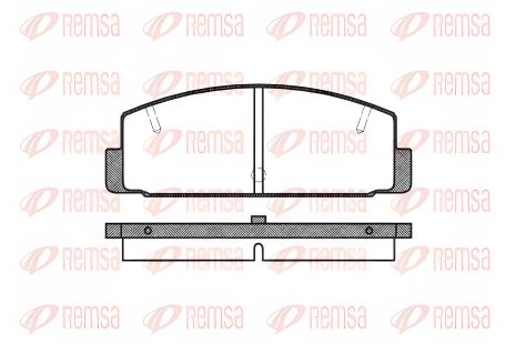 Тормозные колодки комплект HAIMA (FAW), MAZDA RX-7, MAZDA 626, REMSA (017910) Тормозные колодки комплект HAIMA (FAW), MAZDA RX-7, MAZDA 626, REMSA (017910)