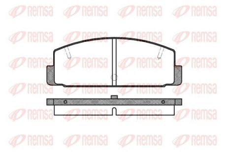 Комплект тормозных колодок HAIMA (FAW), MAZDA RX-7, MAZDA 626, REMSA (017910)
