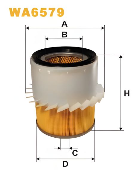 Фільтр повітряний ISUZU PIAZZA, HONDA ODYSSEY, MITSUBISHI L200, MITSUBISHI PAJERO, WIX FILTERS (WA6579) Фільтр повітряний ISUZU PIAZZA, HONDA ODYSSEY, MITSUBISHI L200, MITSUBISHI PAJERO, WIX FILTERS (WA6579)