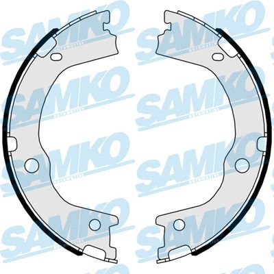 Комплект колодок гальма стоянки KIA SORENTO, SSANGYONG KORANDO, HYUNDAI SANTA, SAMKO (81047)