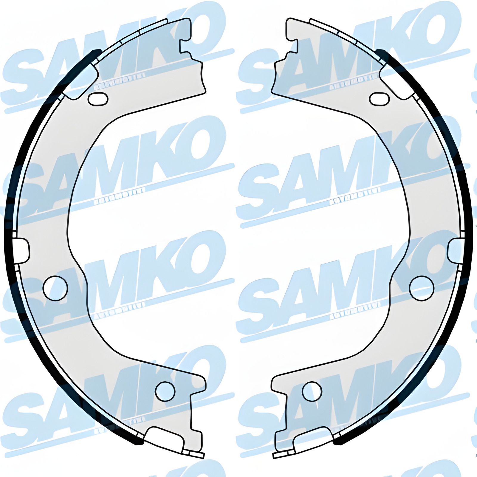 Комплект колодок гальма стоянки KIA SORENTO, SSANGYONG KORANDO, HYUNDAI SANTA, SAMKO (81047) Комплект колодок гальма стоянки KIA SORENTO, SSANGYONG KORANDO, HYUNDAI SANTA, SAMKO (81047)