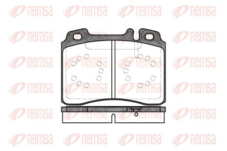 Комплект тормозных колодок MB E-CLASS, CLK, SL, REMSA (037900)