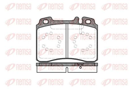Комплект тормозных колодок MB E-CLASS, MB CLK, MB SL, REMSA (037900)