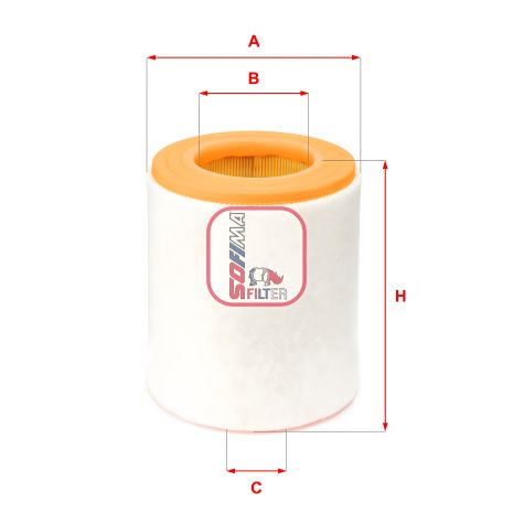 Повітряний фільтр для AUDI A7 та A6, SOFIMA (S7A48A)