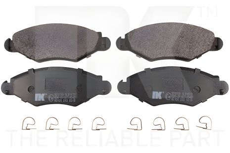 Гальмівні колодки комплект PEUGEOT 206, PEUGEOT 206+, NK (223739) Гальмівні колодки комплект PEUGEOT 206, PEUGEOT 206+, NK (223739)