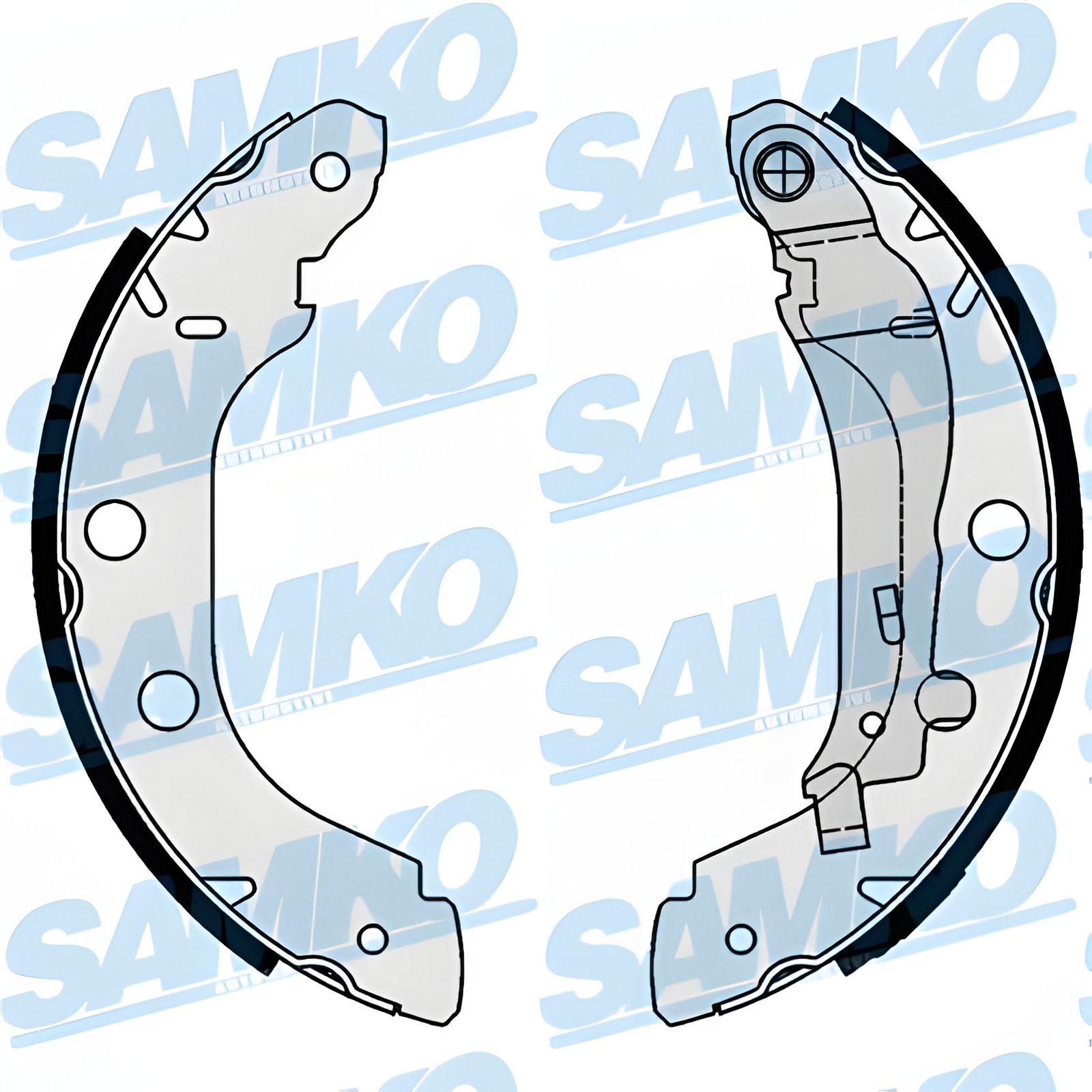 Комплект гальмівних колодок FIAT DOBLO, RENAULT KANGOO, NISSAN KUBISTAR, SAMKO (87340) Комплект гальмівних колодок FIAT DOBLO, RENAULT KANGOO, NISSAN KUBISTAR, SAMKO (87340)