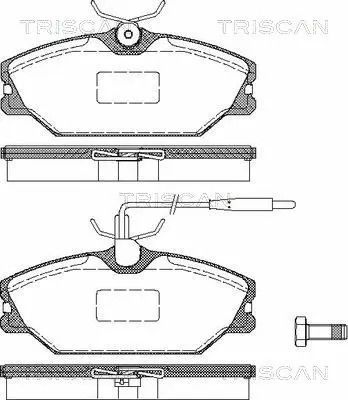 Комплект тормозных колодок DAEWOO LUBLIN, ALPINE A610, RENAULT MEGANE, TRISCAN (811025003)