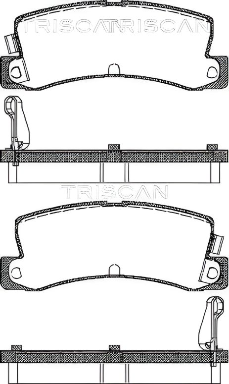 Тормозные колодки комплект для OPEL OMEGA, BMW 5, TOYOTA COROLLA, TRISCAN (811013955)