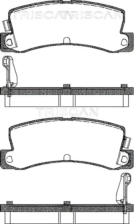 Комплект гальмівних колодок для OPEL OMEGA, BMW 5, TOYOTA COROLLA, TRISCAN (811013955) Комплект гальмівних колодок для OPEL OMEGA, BMW 5, TOYOTA COROLLA, TRISCAN (811013955)