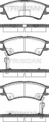 Комплект тормозных колодок HYUNDAI ATOS, TRISCAN (811043007)