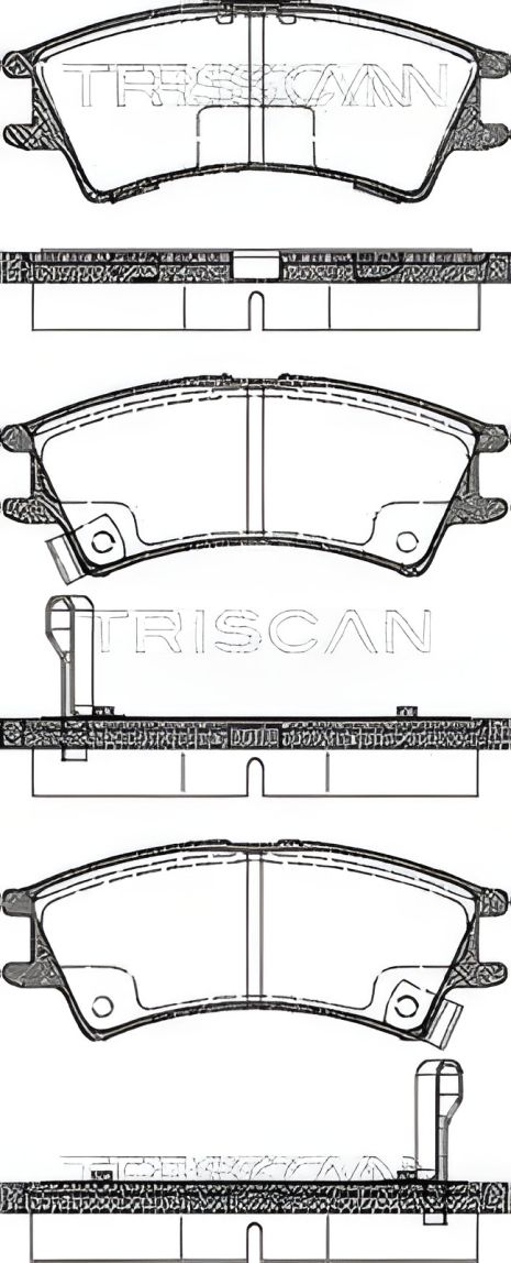 Тормозные колодки комплект HYUNDAI ATOS, TRISCAN (811043007)