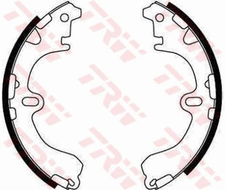 Комплект гальмівних колодок TOYOTA COROLLA, TOYOTA CARINA, TOYOTA CORONA, TRW (GS8291)
