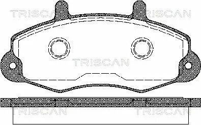 Комплект гальмівних колодок FORD TRANSIT, TRISCAN (811016969)