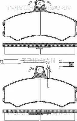 Комплект гальмівних колодок ALFA ROMEO, FIAT TALENTO, CITROËN C25, TRISCAN (811010792)
