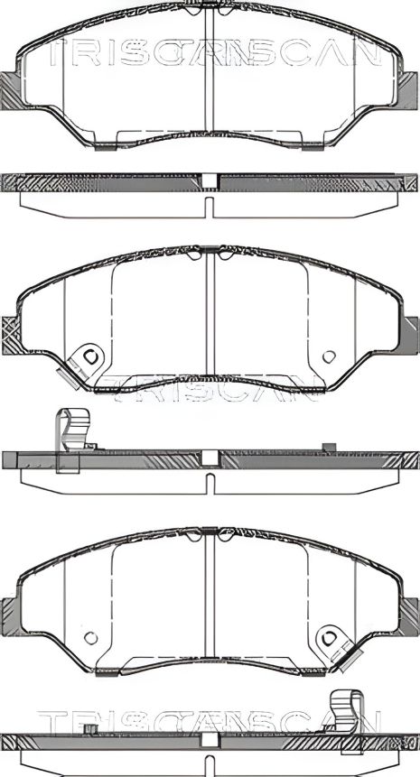 Гальмівних колодок комплект KIA RETONA, KIA SPORTAGE, TRISCAN (811018005)