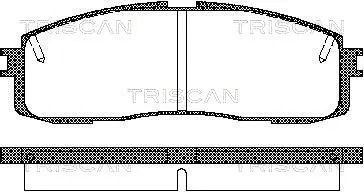 Комплект гальмівних колодок TOYOTA CELICA, TOYOTA SUPRA, TRISCAN (811013152)