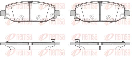 Комплект тормозных колодок для JEEP WRANGLER от REMSA (184402)
