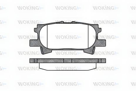 Тормозные колодки комплект для TOYOTA HARRIER, LEXUS RX, TOYOTA HIGHLANDER, WOKING (P1140300) Тормозные колодки комплект для TOYOTA HARRIER, LEXUS RX, TOYOTA HIGHLANDER, WOKING (P1140300)