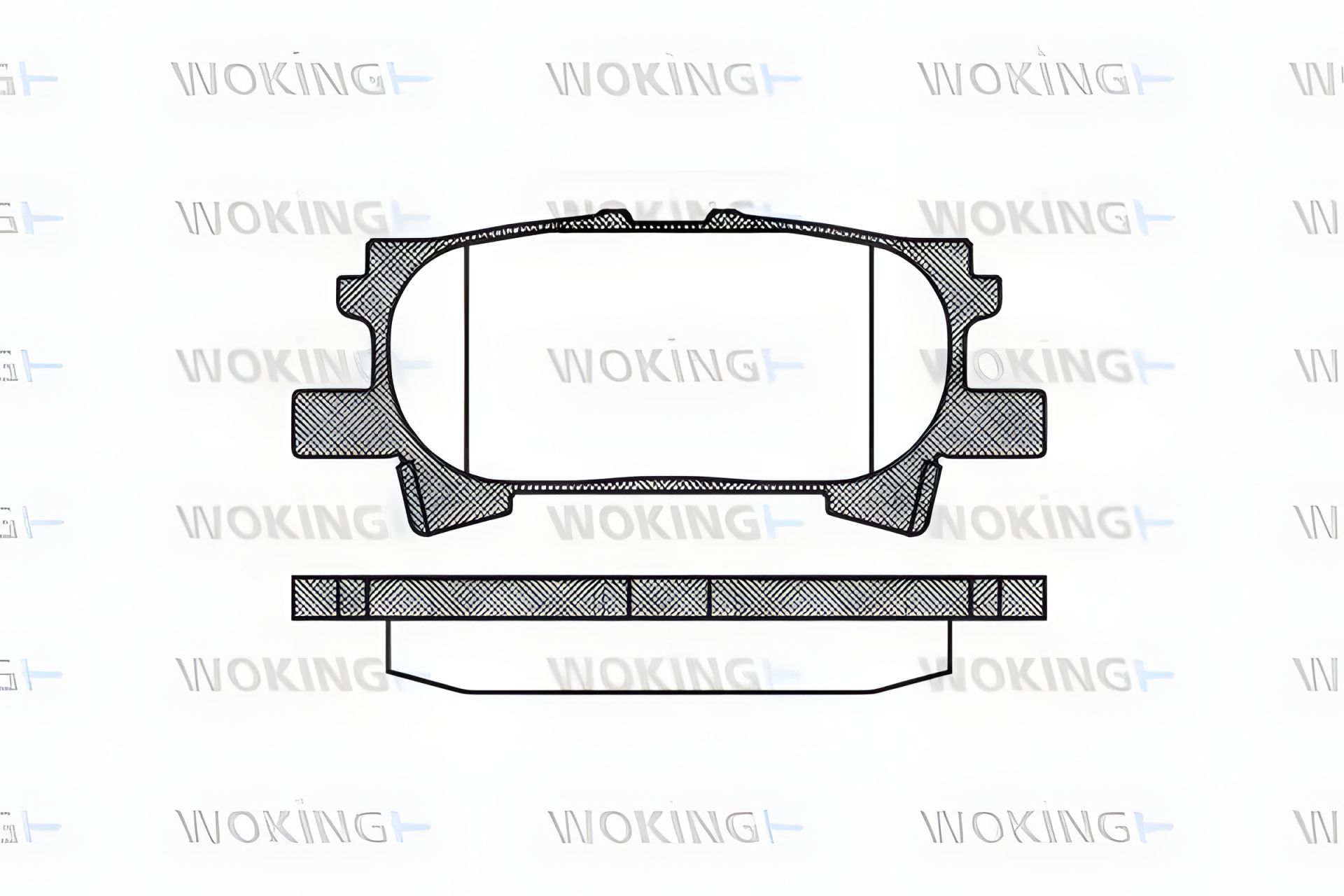 Тормозные колодки комплект для TOYOTA HARRIER, LEXUS RX, TOYOTA HIGHLANDER, WOKING (P1140300) Тормозные колодки комплект для TOYOTA HARRIER, LEXUS RX, TOYOTA HIGHLANDER, WOKING (P1140300)