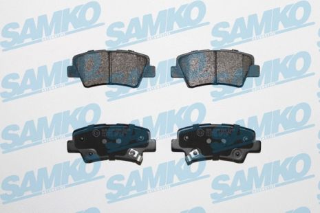 Комплект гальмівних колодок SSANGYONG KORANDO, HYUNDAI SONATA, KIA SOUL, SAMKO (5SP1558)