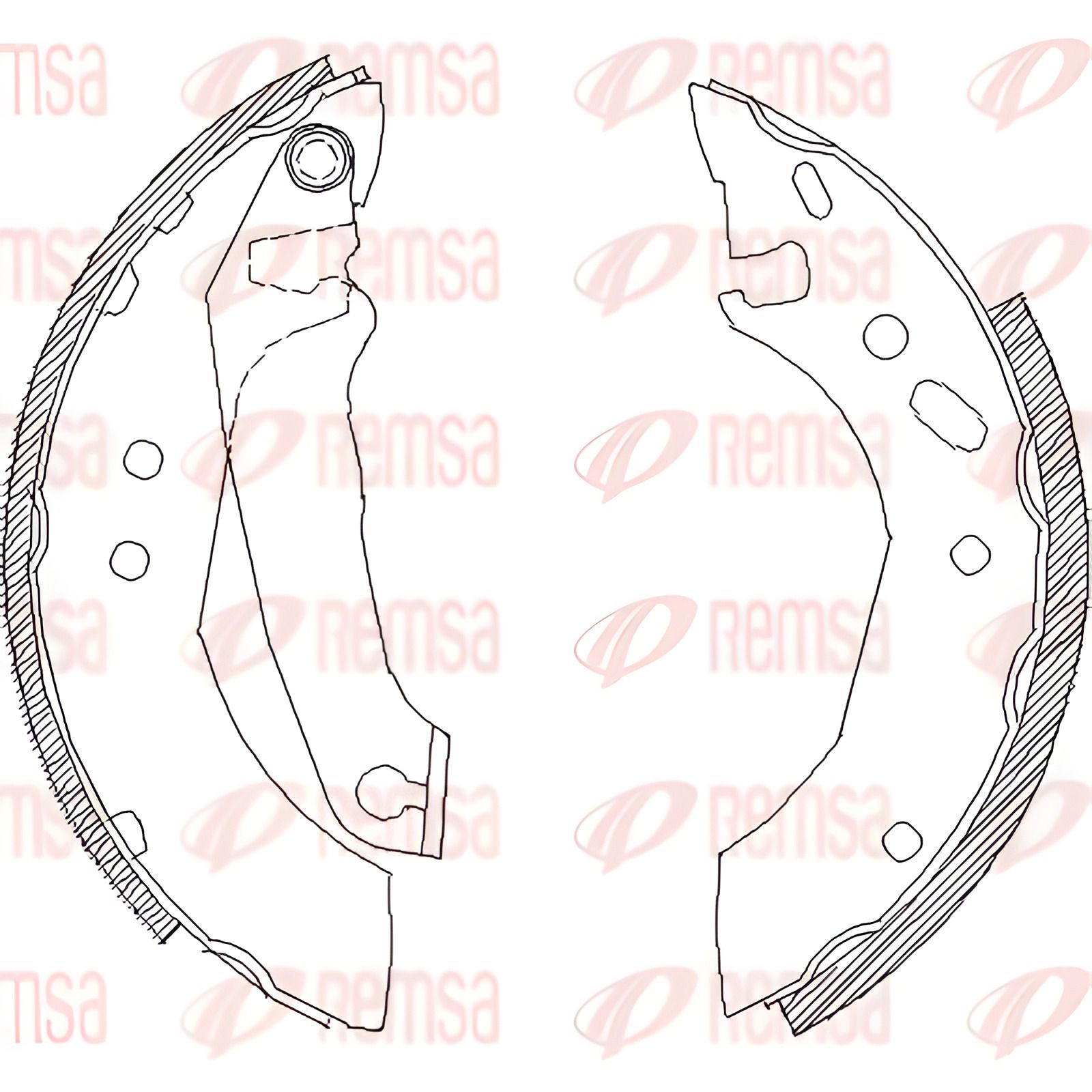 Гальмівні колодки комплект FORD Escort, FORD Orion, REMSA (450700) Гальмівні колодки комплект FORD Escort, FORD Orion, REMSA (450700)