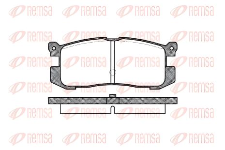 Гальмівні колодки комплект для MAZDA 626, REMSA (027200)