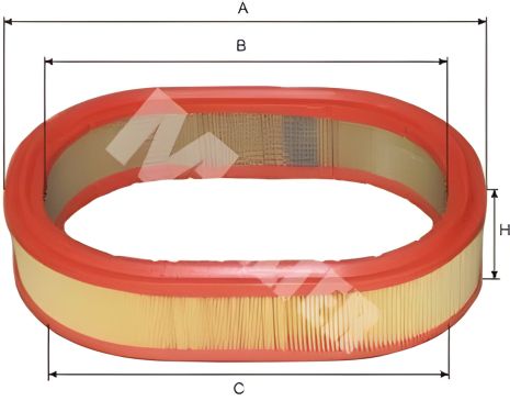 Повітряний фільтр FORD SCORPIO, FORD GRANADA, FORD SIERRA, M-FILTER (A268)