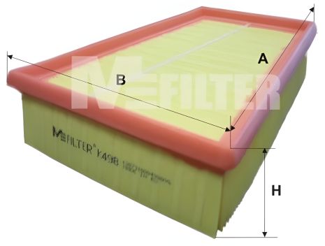 Фільтр повітряний RENAULT MEGANE, RENAULT GRAND SCÉNIC, RENAULT SCÉNIC, M-FILTER (K498) Фільтр повітряний RENAULT MEGANE, RENAULT GRAND SCÉNIC, RENAULT SCÉNIC, M-FILTER (K498)