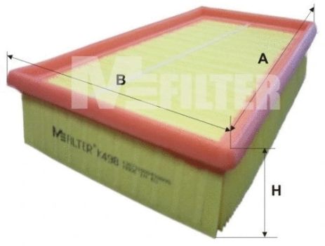 Фільтр повітряний RENAULT MEGANE, RENAULT GRAND SCÉNIC, RENAULT SCÉNIC, M-FILTER (K498)