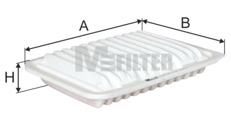 Фільтр повітряний TOYOTA RAV 4, TOYOTA YARIS, TOYOTA COROLLA, M-FILTER (K7042)
