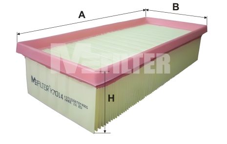 Повітряний фільтр MITSUBISHI COLT, SMART FORFOUR, M-FILTER (K7014)