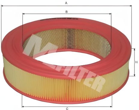 Фільтр повітряний GAZ GAZELLE, GAZ VOLGA, M-FILTER (A103) Фільтр повітряний GAZ GAZELLE, GAZ VOLGA, M-FILTER (A103)